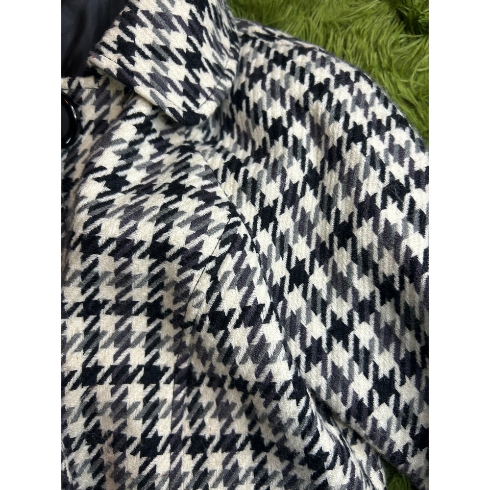 Kim Rogers Jacket Women 8P Black White Houndstooth Button Front Blazer Petite - Picture 11 of 12